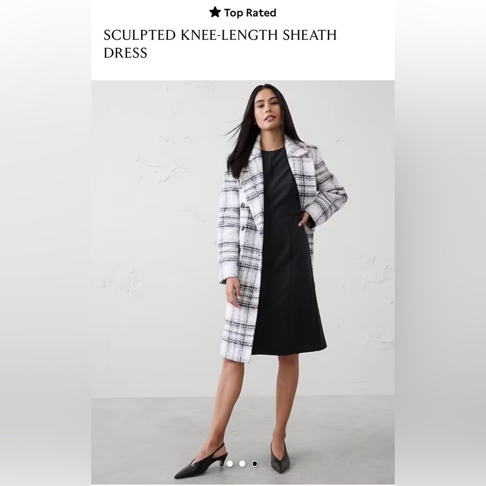 Banana Republic Classic Black Midi Dress